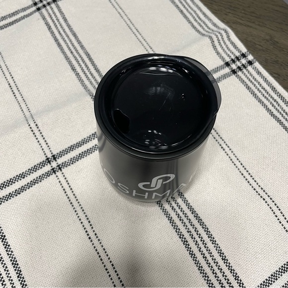 Poshmark Tumbler with lid Black with White Poshmark - Picture 3 of 7
